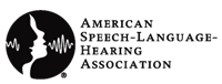 American Speech-Language Hearing Association logo