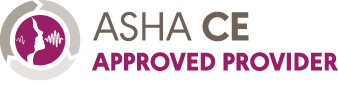 Image that says " ASHA CE Approved Provider"