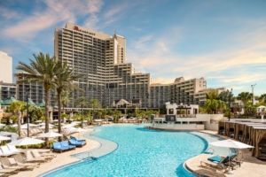 Orlando World Center Marriott, beautiful photo of pool during the day