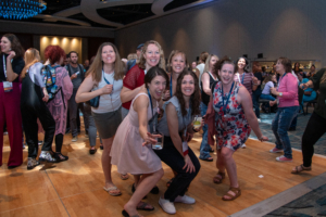 ATIA attendees dancing on the dance floor at the first-ever ATIA Celebration!